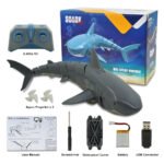 GizmoVine T07 Remote Control Simulation Shark USB Rechargeable for Swimming Pool, Pond Toy - Image 6