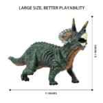 GizmoVine Jumbo Dinosaur 12 Inch Triceratops Educational Figurine for Kids - Image 8