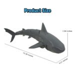 GizmoVine T07 Remote Control Simulation Shark USB Rechargeable for Swimming Pool, Pond Toy - Image 7