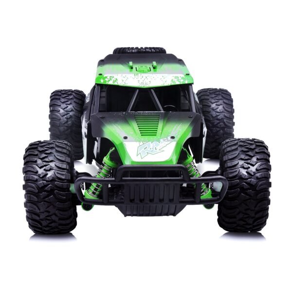 Gizmovine HQ01 Remote Control Car, 1:14 Large Size High Speed Racing Off Road RC Cars with 2 Rechargeable Batteries, Waterproof RC Monster Trucks Electric Toy Vehicle Drift Car for Boys Teens Adults, Green - Image 4
