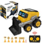 GizmoVine Remote Control Robot Bulldozer Construction Truck Toy Set - Image 2