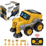 GizmoVine Remote Control Robot Sweeper, Construction Truck Toy Set - Image 3