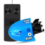 GizmoVine T08 Remote Control Submarine RC Rechargeable for Pools and Ponds, Blue - Image 2