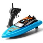 GizmoVine T04 Remote Control Boats for Pools and Lakes, 2.4GHz High Speed RC Boats for Kids, Adventure Racing Boat Toys for Boys, Blue - Image 2