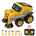 GizmoVine Remote Control Robot Sweeper, Construction Truck Toy Set - Image 2