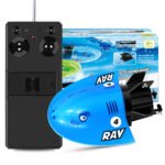 GizmoVine T08 Remote Control Submarine RC Rechargeable for Pools and Ponds, Blue