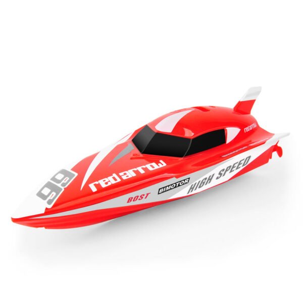 GizmoVine T05 Mini Remote Control Speed Boat for Pools and Ponds, Red - Image 8