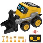 GizmoVine Remote Control Robot Forklift Construction Truck Toy Set - Image 3