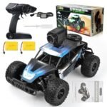 Gizmovine HQ02 Wify Remote Control Car with Camera, High Speed Racing Off-Road RC Cars with 2 Rechargeable Batteries, Waterproof RC Monster Trucks Buggy Vehicle Electric Toy Cars for All Kids Boy, Blue - Image 6
