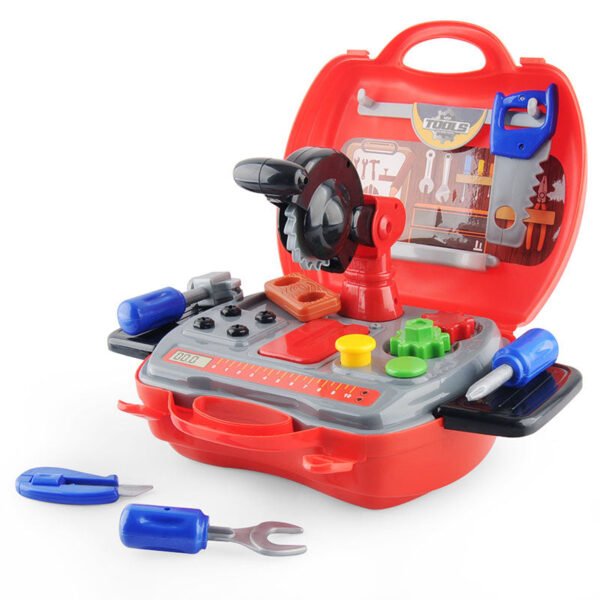 GizmoVine Workbench and Construction Toy Tool Kit, 19 PCs Toddler Pretend Play Tool Box - Image 3