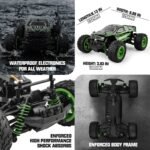GizmoVine Remote Control Car Hobbyist 4x4 FY15 RC Truck, [1:16 Scale 45 Km/h High Speed IPX-5 Water Resist] Off Road Racing Electric 4WD Monster Truck Toy Vehicle with Rechargeable Batteries for Adult Boys - Image 2