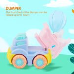 Gizmovine 4WD Mini Cartoon Inertial Cars Construction Vehicle Truck Toy Friction Powered Push Go - Image 3