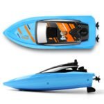 GizmoVine T04 Remote Control Boats for Pools and Lakes, 2.4GHz High Speed RC Boats for Kids, Adventure Racing Boat Toys for Boys, Blue - Image 3