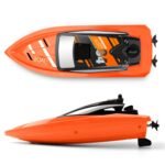 Gizmovine T04 Remote Control Boats for Pools and Lakes, 2.4GHz High Speed RC Boats for Kids, Adventure Racing Boat Toys for Boys, Orange - Image 3