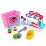 Gizmovine Ice Cream Pretend Toys Set 31pcs Pretend School Playset Food Truck Ice Cream Cart Toys for Kids Boys Girls - Image 3