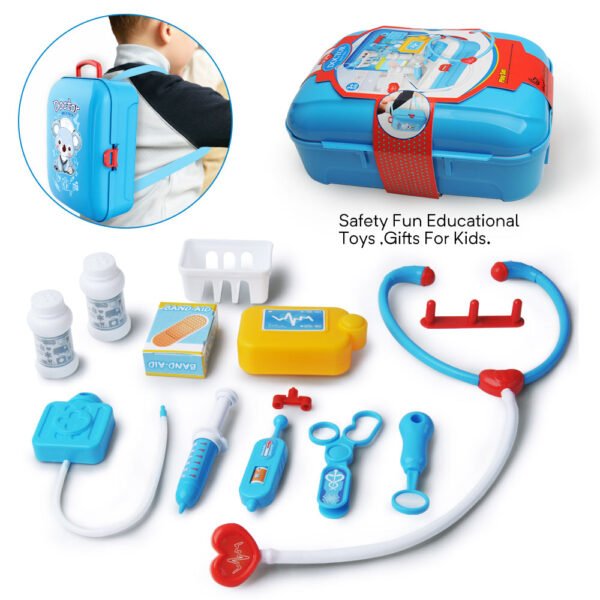 GizmoVine 17 pcs Doctor Kit for Kids, Gifts for Boys Girls, Realistic Pretend Medical Kit Toys - Image 5