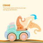 Gizmovine 4WD Mini Cartoon Inertial Cars Construction Vehicle Truck Toy Friction Powered Push Go - Image 4