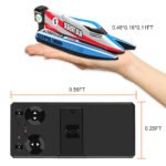 GizmoVine T06 Mini Remote Control Double Hull Speed Boat for Pools and Ponds, Blue - Image 4