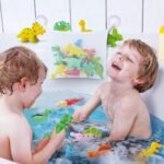 Gizmovine Dinosaur Baby Bath Toys for Toddlers, 12 Pack Bathtub Toys for Boys and Girls, Safe Dinosaur Figures Playset Water Squirts Toys for Bathtub with Bath Toy Organizer - Image 4