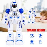 GizmoVine Remote Control Robot for Kids Intelligent Programmable with Infrared Controller, Dancing, Singing, Led Eyes, Gesture Sensing, Blue - Image 4