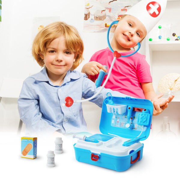 GizmoVine 17 pcs Doctor Kit for Kids, Gifts for Boys Girls, Realistic Pretend Medical Kit Toys - Image 8