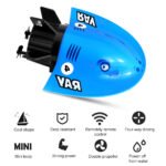 GizmoVine T08 Remote Control Submarine RC Rechargeable for Pools and Ponds, Blue - Image 4