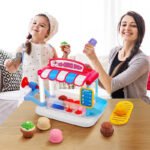 Gizmovine Ice Cream Pretend Toys Set 31pcs Pretend School Playset Food Truck Ice Cream Cart Toys for Kids Boys Girls - Image 4