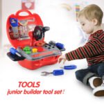 GizmoVine Workbench and Construction Toy Tool Kit, 19 PCs Toddler Pretend Play Tool Box - Image 6