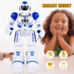 GizmoVine Remote Control Robot for Kids Intelligent Programmable with Infrared Controller, Dancing, Singing, Led Eyes, Gesture Sensing, Blue - Image 5