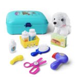 GizmoVine Dog Grooming Doctor Kit, Puppy Carrier Pretend Play Set - Image 6