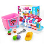 Gizmovine Ice Cream Pretend Toys Set 31pcs Pretend School Playset Food Truck Ice Cream Cart Toys for Kids Boys Girls - Image 6