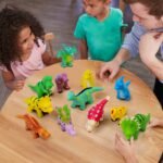 Gizmovine Dinosaur Baby Bath Toys for Toddlers, 12 Pack Bathtub Toys for Boys and Girls, Safe Dinosaur Figures Playset Water Squirts Toys for Bathtub with Bath Toy Organizer - Image 7