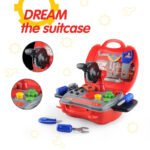 GizmoVine Workbench and Construction Toy Tool Kit, 19 PCs Toddler Pretend Play Tool Box - Image 8