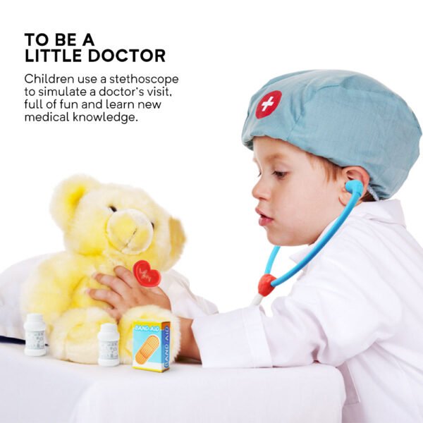GizmoVine 17 pcs Doctor Kit for Kids, Gifts for Boys Girls, Realistic Pretend Medical Kit Toys - Image 10
