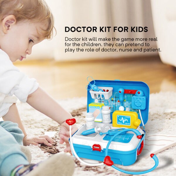 GizmoVine 17 pcs Doctor Kit for Kids, Gifts for Boys Girls, Realistic Pretend Medical Kit Toys - Image 11