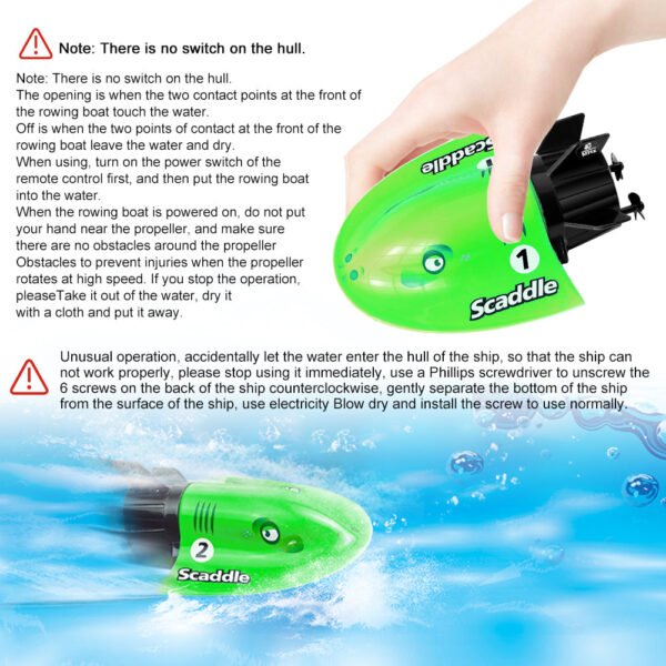 GizmoVine T08 Remote Control Submarine RC Rechargeable for Pools and Ponds, Green - Image 7