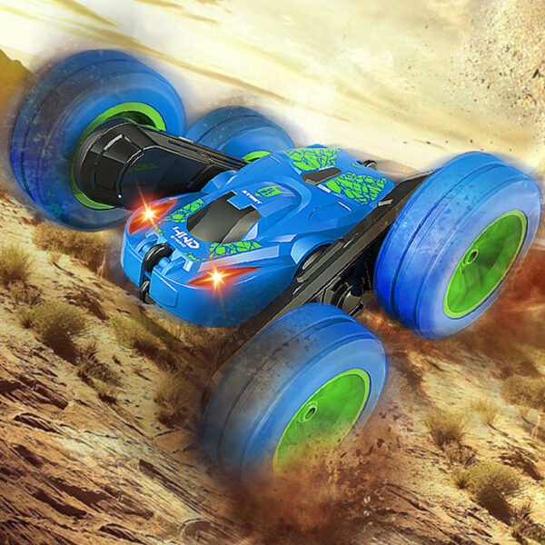 GizmoVine K03 Remote Control Stunt Car 4WD 2.4Ghz Double Sided Rotating 360° Flips - Image 9