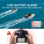 GizmoVine 2021 Version (H102)-T02 Remote Control Boat High Speed (20MPH+) RC Boats for Pools and Lakes with Extra Battery for Kids and Adults , Blue and Orange - Image 12