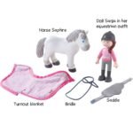 Little Friends Rider Sanya and Horse Saphira Play Set - Image 3
