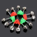 Plastic Fishing Bells Clips Night Fishing Rod Fish Bite Bait Alarm Indicator with Dual Alert Bells Outdoor Fishing Rod Tip Clips - Image 2