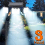 Solar Lights Outdoor, Induction 74Led Three Head Rotatable Wall Lamp Outdoor Light Control Road Lighting Courtyard Street Lamps