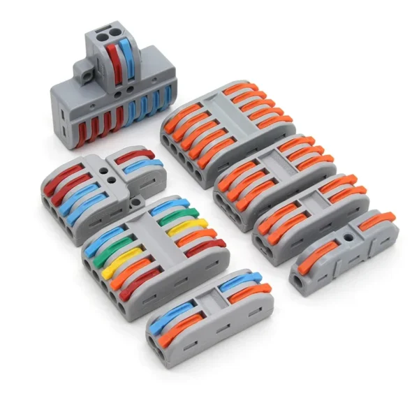 Quick Wire Connectors Universal Compact Splicing Wiring 0.08-4.0mm2 Cable Connection Push-in Conductor Terminal - Image 3