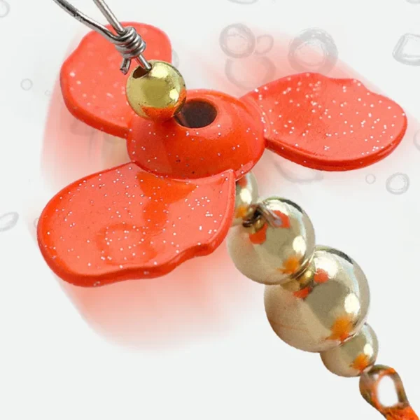 5PCS Composite Rotating Sequin propeller Bait Treble Hook Wobblers Swinging Metal Mine Lure Fish Tackle - Image 3