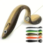 5-Piece Bionic Soft Bait with Sliding Mechanism - Realistic 10cm / 3.9inch Artificial Bait Can Capture More Fish