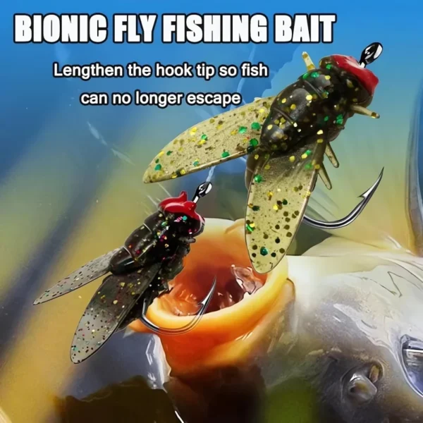 Bionic Fly Fishing Lure Realistic Soft Fly Fishing Bait Trout Jigs Swimbait Bass Fly Fishing Lures with Hook Fishing Accessories - Image 2