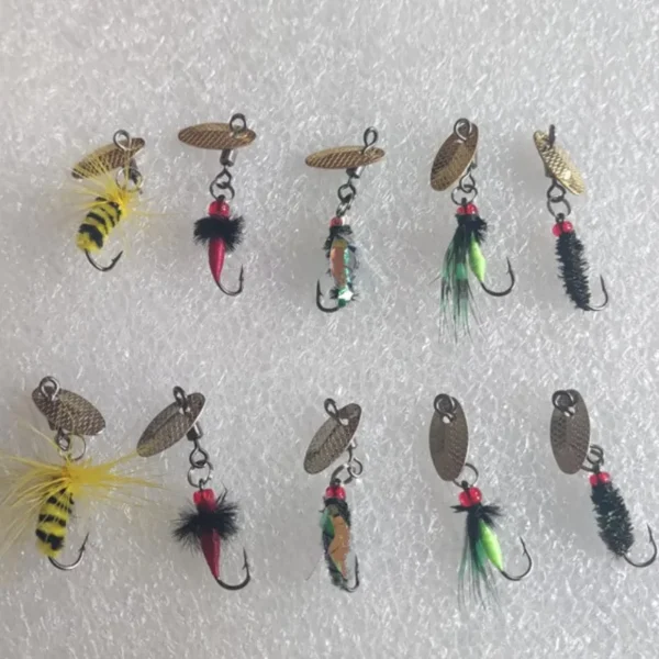 5PCS Bionic Insect Fake Lures Bionic Bee Lures Fly Hook with Wings Scud Fly Bug Insect Bait Artificial Worm Lure Fishing Tackle - Image 4