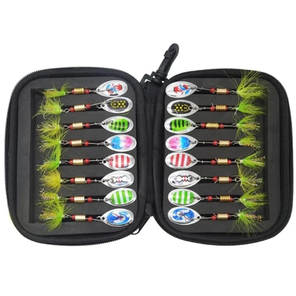 Fishing Spoons Lures Metal Baits Set Artificial Hard Bait Metal Spoon Spinner Fishing Lure Kit with Box for Freshwater Saltwater - Image 3