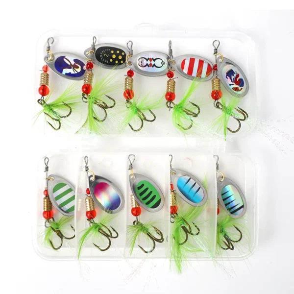 Fishing Spoons Lures Metal Baits Set Artificial Hard Bait Metal Spoon Spinner Fishing Lure Kit with Box for Freshwater Saltwater - Image 5