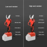 Cordless Brushless Electric Pruning Shears Garden with LED Screen 0/1 Display Milwaukee 18V Battery Compatible Fruit Tree Pruner - Image 2