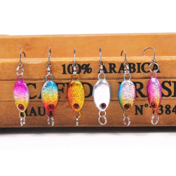 Mini Spoon Fishing Lures Metal Sequin Bait with Sharp Hook Micro Artificial Hard Fishing Lure for Trout Bass Pike Fishing Tackle - Image 6